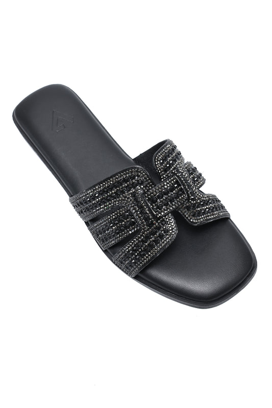 GRAND OPULENCE SLIDES-BLACK