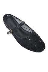 SPARKLE STRAP BALLET-BLACK