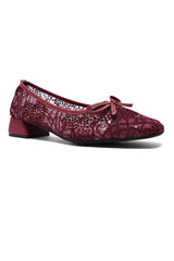ROSABELLE BLOCK HEELS-MAROON