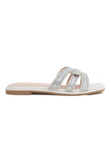 DELICATE SPARKLING FLATS-OFFWHITE