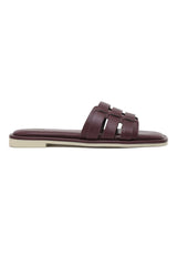 SIGNATURE STITCH FAUX SLIDE-WINE