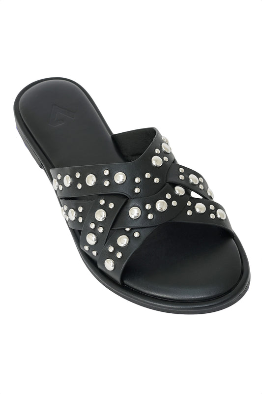 NOVA STUD SLIDE-BLACK
