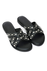 NOVA STUD SLIDE-BLACK
