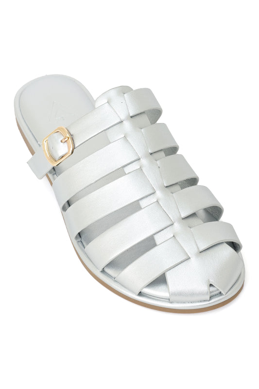 ARIA CAGED BUCKLE-SILVER