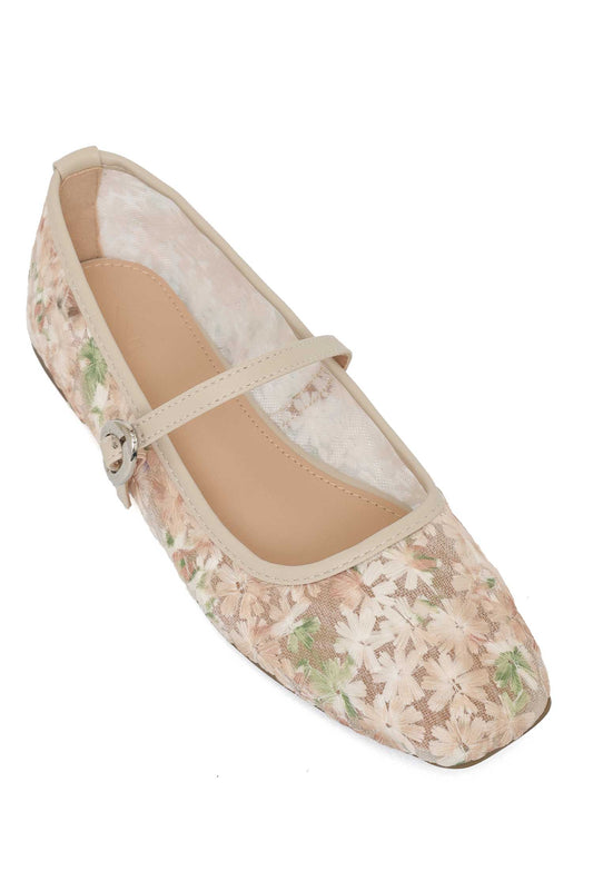 NOIRPETAL MESH BALLET-BEIGE