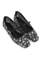 NOIRPETAL MESH BALLET-BLACK