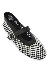 BEADWOVEN MESH BALLET-BLACK