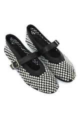 BEADWOVEN MESH BALLET-BLACK