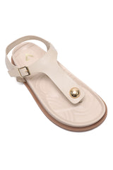 COMFORT GLEAM SANDALS-BEIGE