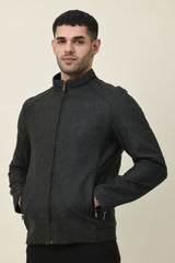 IRONVALE ZIP FRONT JACKET-BLACK