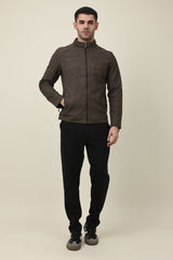 IRONVALE ZIP FRONT JACKET-COFFEE