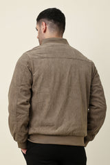 VARSITY INSPIRED JACKET-KHAKI