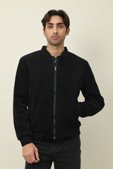 VARSITY INSPIRED JACKET-BLACK