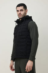 SLEEVELESS TRAIL JACKET-BLACK