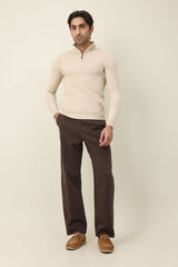 CLASSIC COMFORT SWEATER-BEIGE
