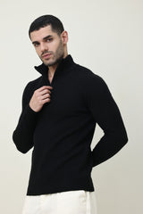 CLASSIC COMFORT SWEATER-BLACK