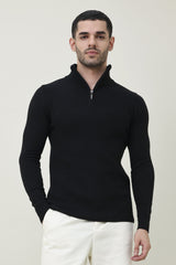 CLASSIC COMFORT SWEATER-BLACK