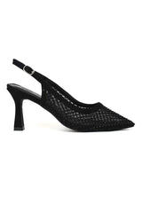 PRISMA SLING HEEL-BLACK