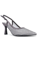 PRISMA SLING HEEL-PEWTER