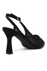 PRISMA SLING HEEL-BLACK