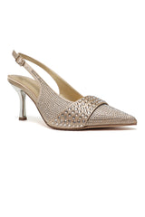 ROYAL EMBELLISHED HEEL-GOLD