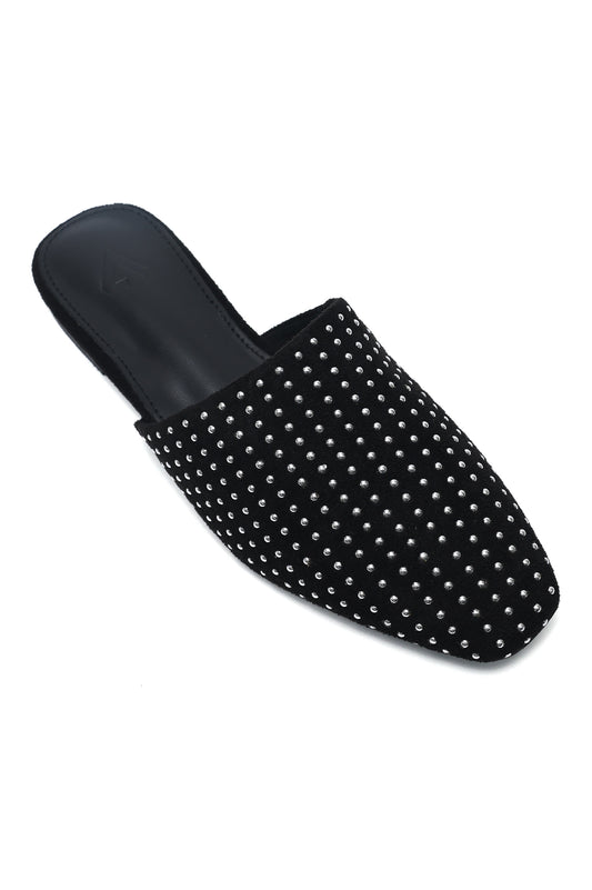 SHIMMER WALK MULE-BLACK