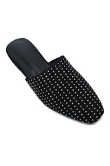 SHIMMER WALK MULE-BLACK