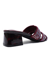 BLEND OF ELEGANCE HEEL-BURGUNDY