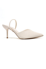 TOE STILETTO SLINGBACK-BEIGE
