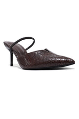 TOE STILETTO SLINGBACK-COFFEE