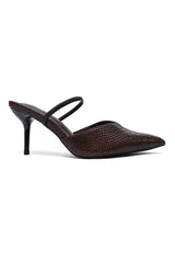 TOE STILETTO SLINGBACK-COFFEE