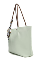 DUAL-TONE TOTE BAG-OLIVE