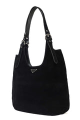 NOIR CURVE HOBO BAG-BLACK