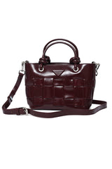TACTILE GRID MINI BAG-MAROON