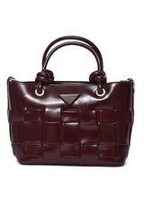 TACTILE GRID MINI BAG-MAROON