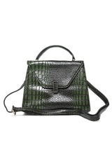 EMPIRE GRID HAND BAG-GREEN