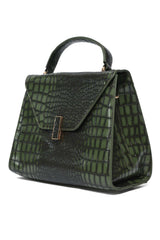 EMPIRE GRID HAND BAG-GREEN