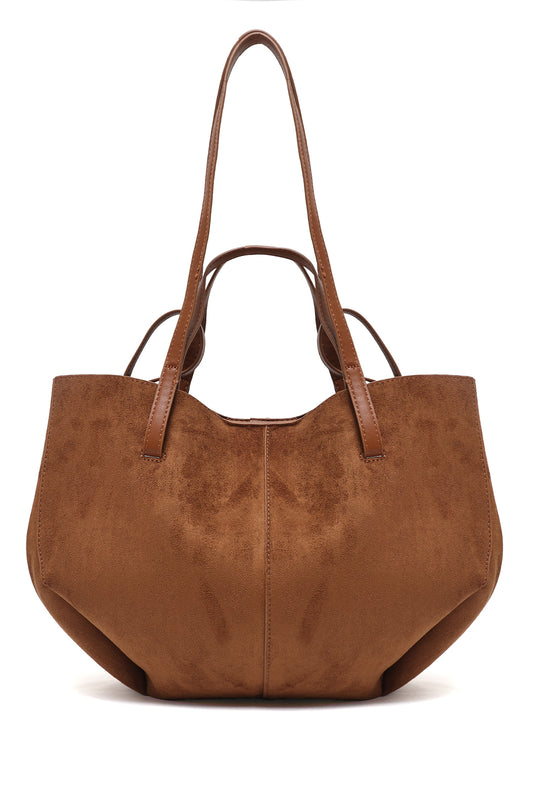 GRAND SHOULDER BAG-BROWN