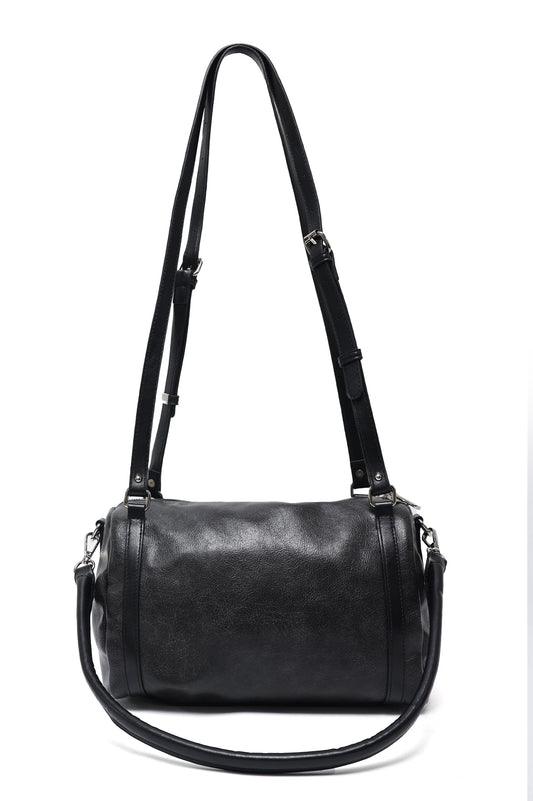 BARREL SHOULDER CARRY BAG-BLACK