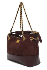 CLASSIC ARCH SHOULDER BAG-COFFEE