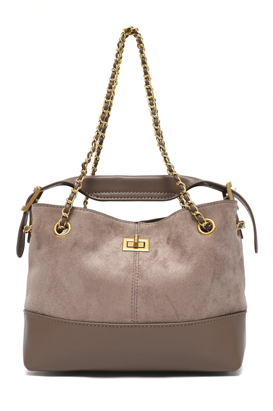 CLASSIC ARCH SHOULDER BAG-KHAKI