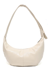 SHOULDER HOBO BAG-WHITE