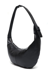 SHOULDER HOBO BAG-BLACK