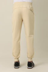 PLEAT DETAIL MODERN JOGGER PANT-BEIGE