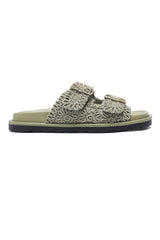 LUXORA DUAL STRAP SLIDE-GREEN