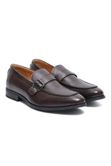 PREMIER BUCKLE APRON LOAFER-COFFEE