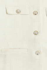 TEXTURED TWEED JACKET-BEIGE
