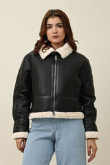 SHEARLUX ZIP JACKET-BLACK