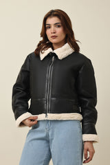 SHEARLUX ZIP JACKET-BLACK