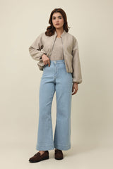 COMPACT RELAXED JACKET-KHAKI